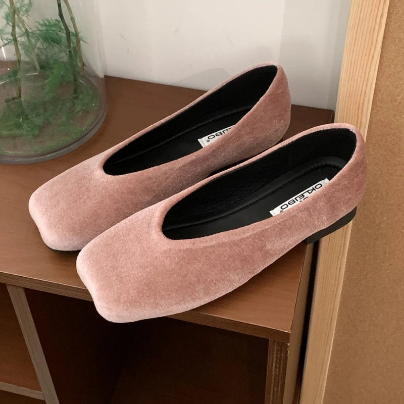 Women Shoes Pumps Mary Jane Shallow Comfort Soft Sole Square Toe  Ladies Dress Shoes Woman Fashion Brand Flats Shoes for Women