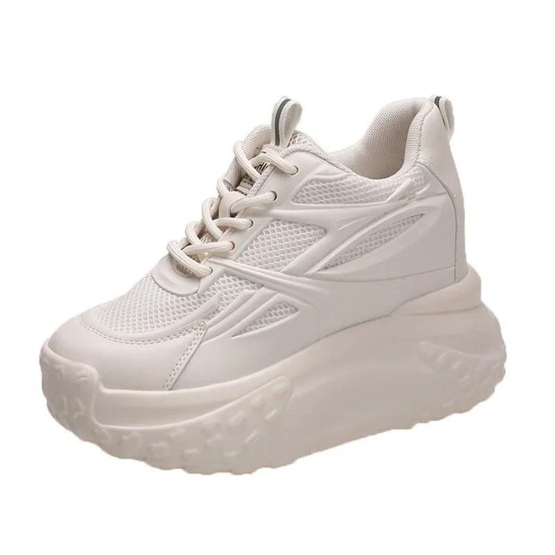 Women Autumn Outdoor Walking Sneakers Casual Fashion Sports Platform Vulcanized Shoes Woman White Flats Ladies Tennis Trainers