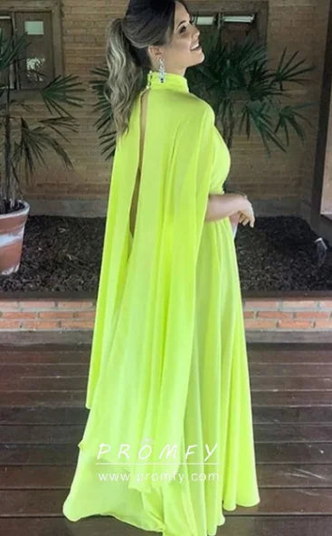 Eightree Modern Chiffon Evening Dresses Long A Line Pleat Formal Vestidos De Fiesta Elegantes Para Mujer 2023 Prom Dresses