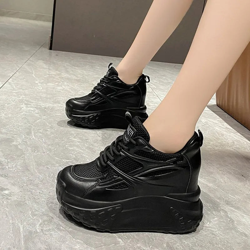 Women Autumn Outdoor Walking Sneakers Casual Fashion Sports Platform Vulcanized Shoes Woman White Flats Ladies Tennis Trainers