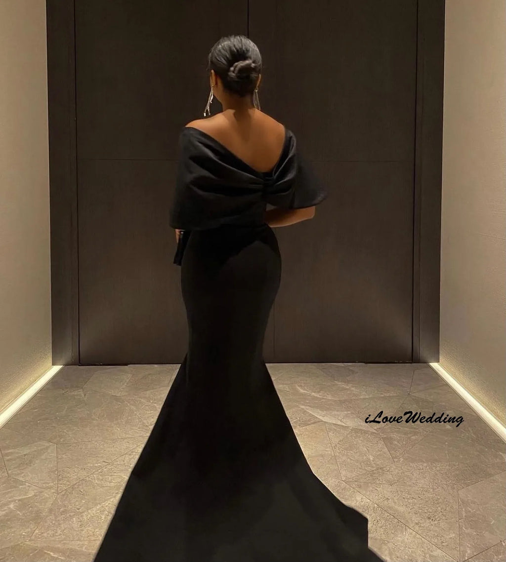 Elegant Off The Shoulder Prom Dresses 2025 Mermaid Weeding Women Guest Dress Sweep Train Formal Gowns Evening Dresses Customized