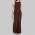 Women's Elegant Ruffled Waist Maxi Dress Boho Chic Sleeveless Long Dress for Summer Beach Holiday Vestidos De Fiesta Elegantes