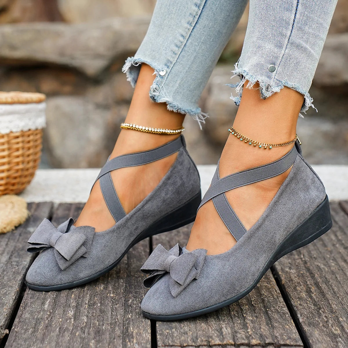 Plus Size Shoes for Women 36-43 Spring Autumn 2025 Fashion Women Platform Wedges Shoes Comfortable Zapatos De Mujer