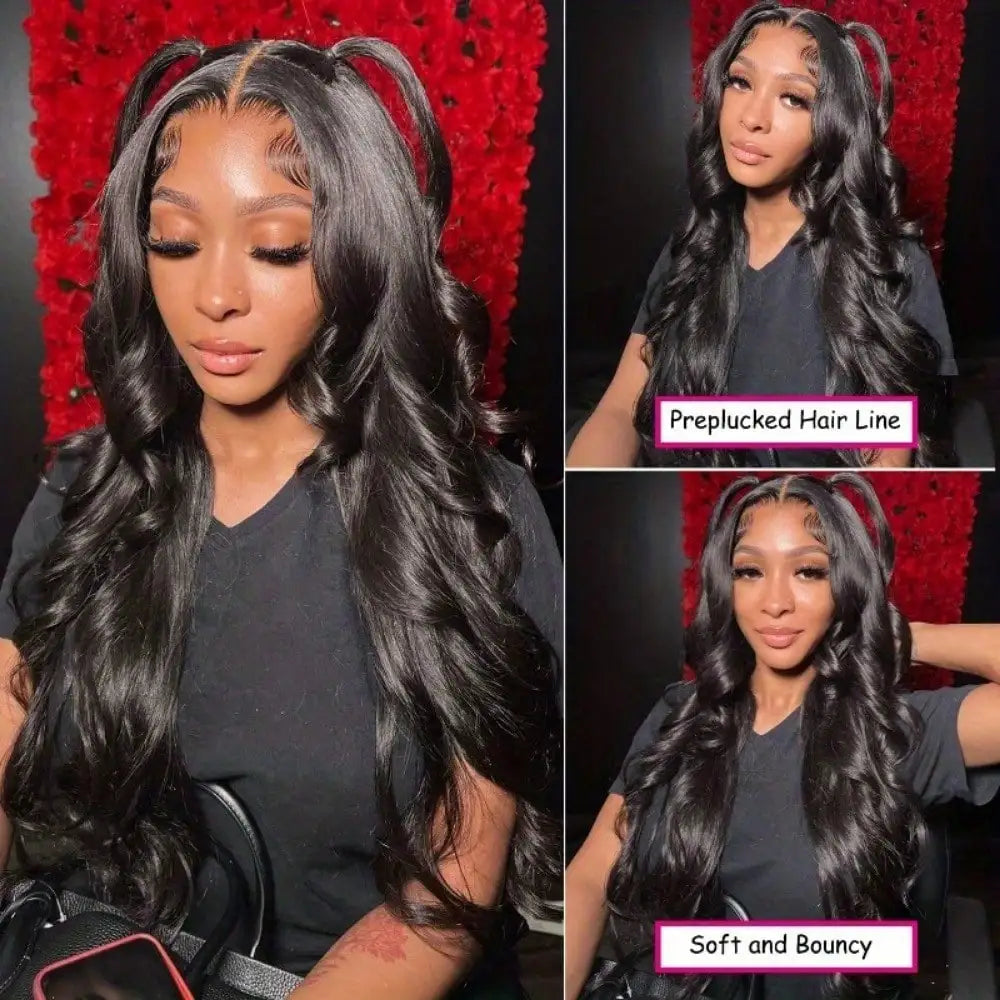 250% Density Bye Bye Knots Glueless Wig 13x4 HD Lace Front Wigs Body Wave Pre Plucked Pre Cut Human Hair Wig