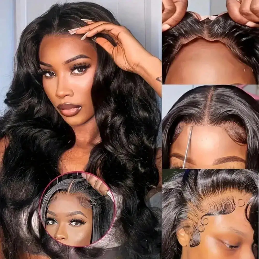 250% Density Bye Bye Knots Glueless Wig 13x4 HD Lace Front Wigs Body Wave Pre Plucked Pre Cut Human Hair Wig