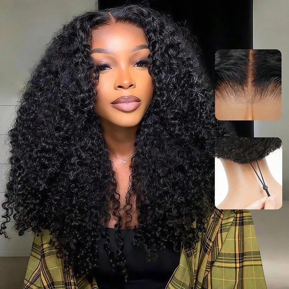 200% Density Burmese Curly 13x6 13x4 HD Lace Frontal Wig Invisible Strap Human Hair Wigs 40 inch Burmese Curly Hair Wig