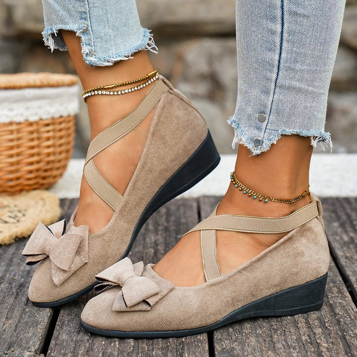 Plus Size Shoes for Women 36-43 Spring Autumn 2025 Fashion Women Platform Wedges Shoes Comfortable Zapatos De Mujer