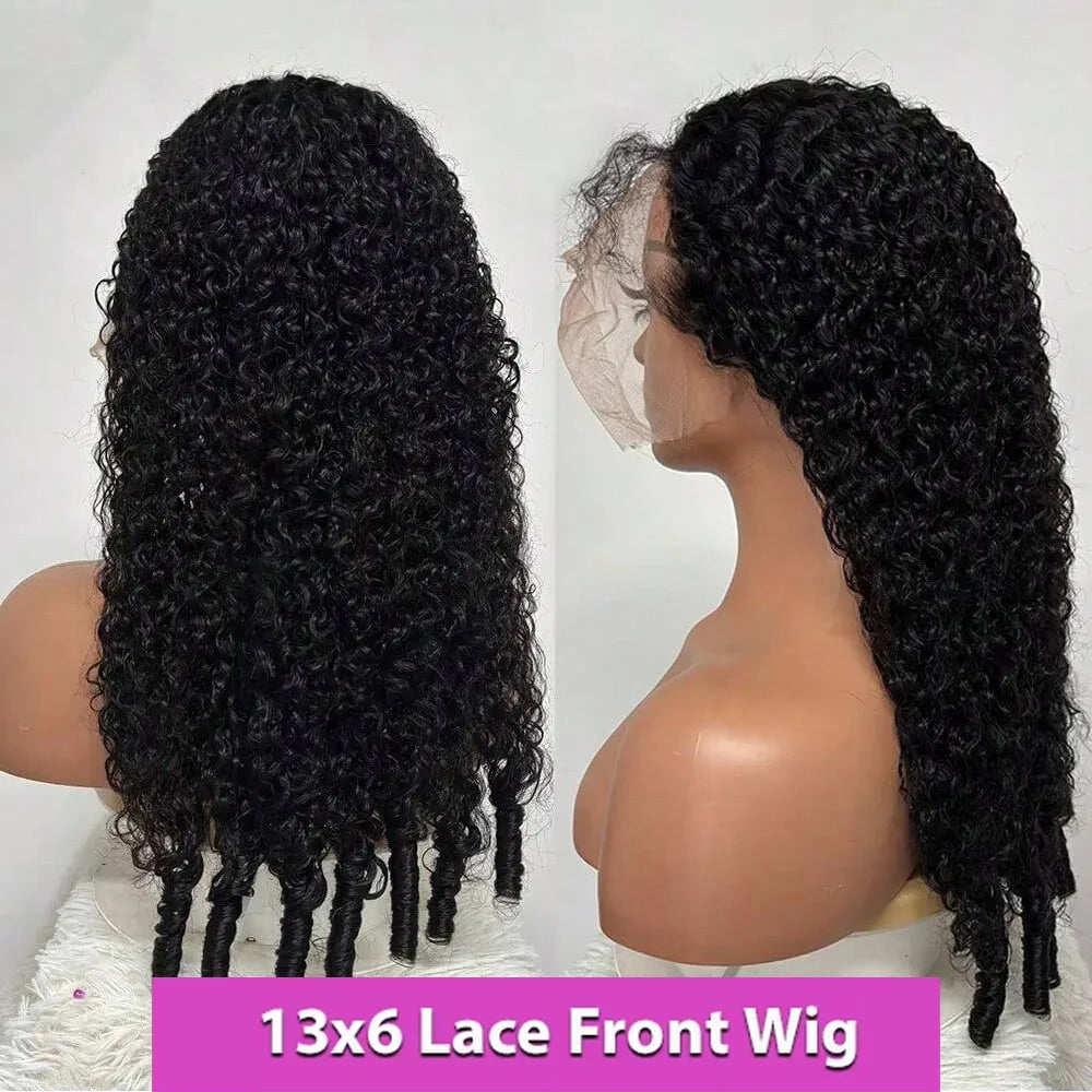 200% Density Burmese Curly 13x6 13x4 HD Lace Frontal Wig Invisible Strap Human Hair Wigs 40 inch Burmese Curly Hair Wig