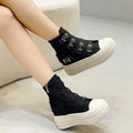 Shoes Women's Spring and Summer 2025 New Casual Versatile High-top Platform Heightened Small Board Shoes