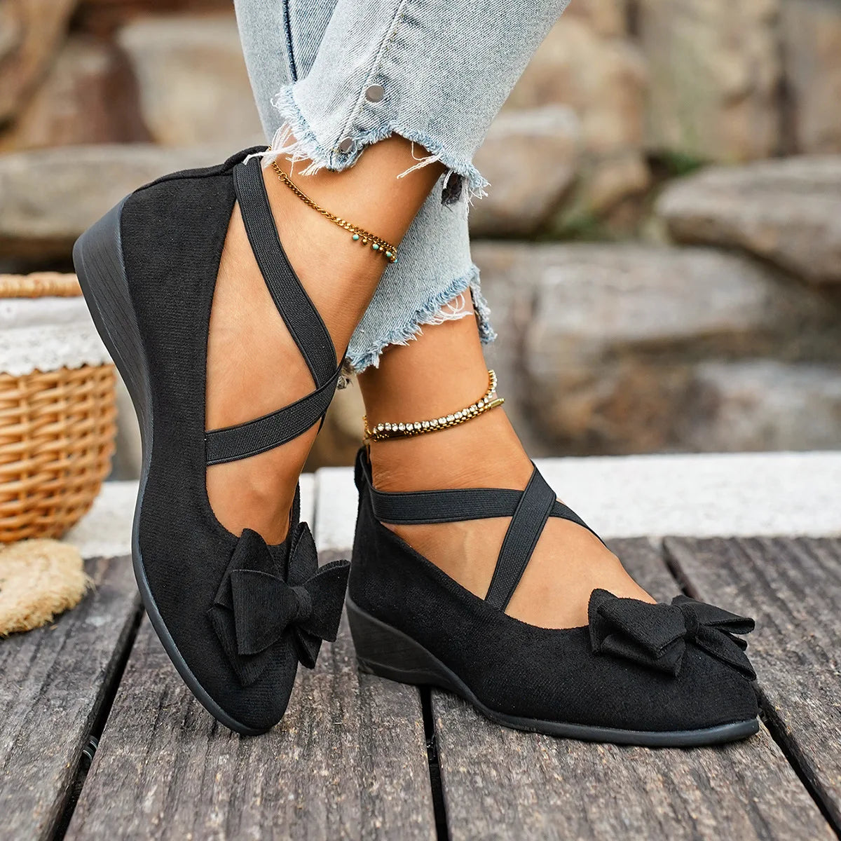 Plus Size Shoes for Women 36-43 Spring Autumn 2025 Fashion Women Platform Wedges Shoes Comfortable Zapatos De Mujer
