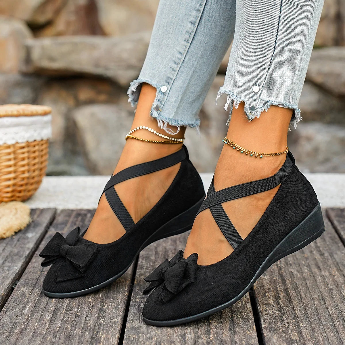Plus Size Shoes for Women 36-43 Spring Autumn 2025 Fashion Women Platform Wedges Shoes Comfortable Zapatos De Mujer
