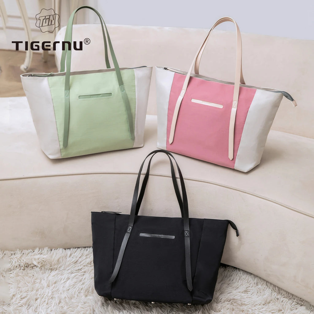 Tigernu Women Tote Bag Female Handbag Girls Shoulder Bags Commuting Sling Bag Women's Bags 14 15.6inch Laptop Bags For Girls