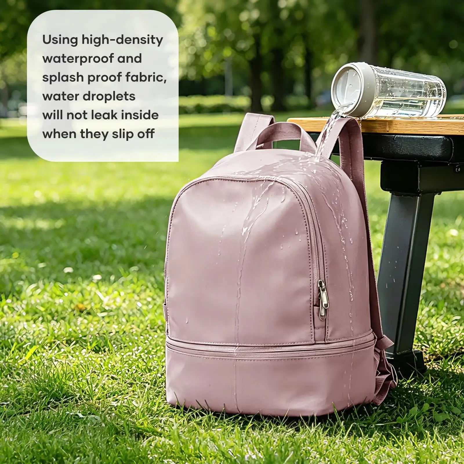 Bag For Women, Small Sports Backpack with Shoe Compartment Travel Backpack Waterproof Gym Backpack for Women, Travel Purse