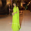 Eightree Modern Chiffon Evening Dresses Long A Line Pleat Formal Vestidos De Fiesta Elegantes Para Mujer 2023 Prom Dresses
