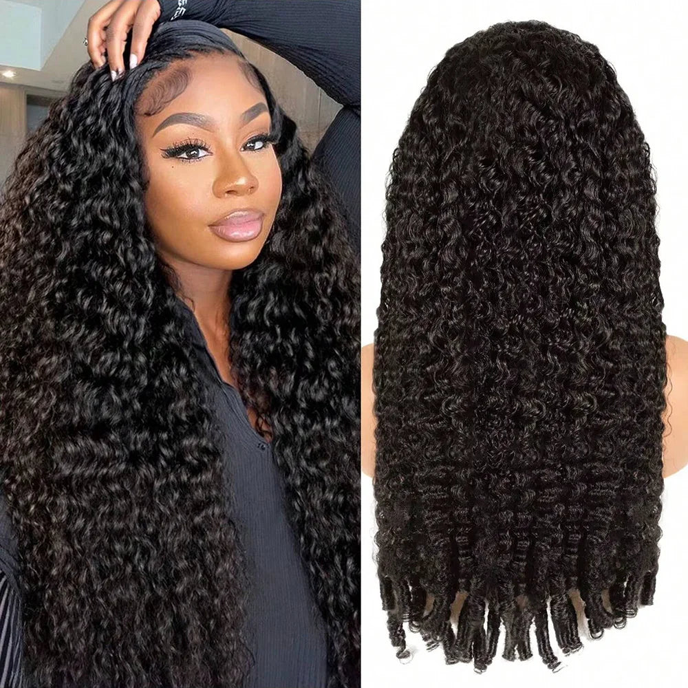 200% Density Burmese Curly 13x6 13x4 HD Lace Frontal Wig Invisible Strap Human Hair Wigs 40 inch Burmese Curly Hair Wig