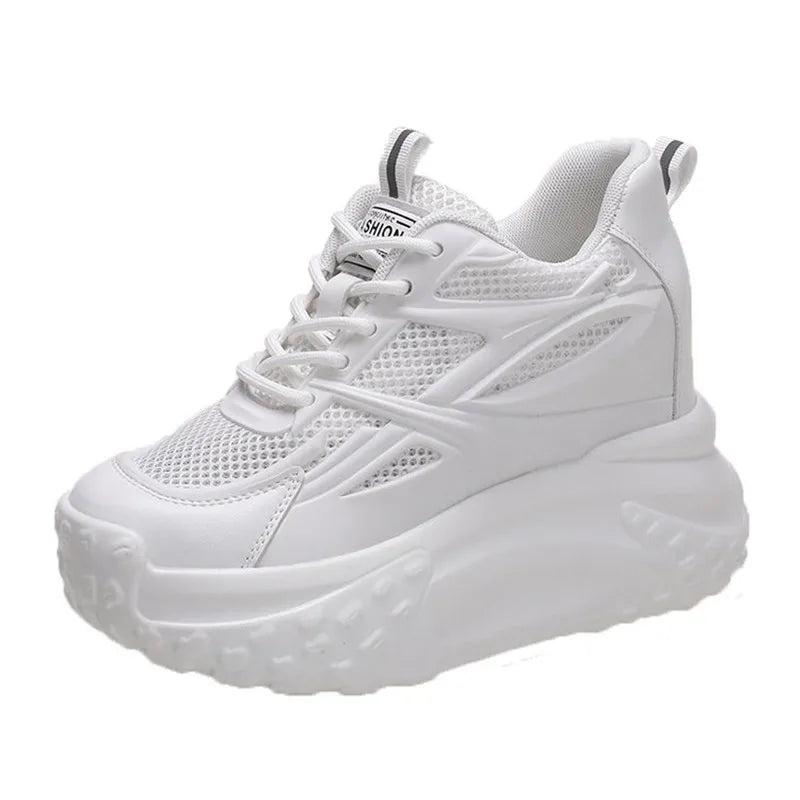 Women Autumn Outdoor Walking Sneakers Casual Fashion Sports Platform Vulcanized Shoes Woman White Flats Ladies Tennis Trainers
