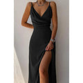 2025 Women's Summer Dress Vestidos Para Mujer Suspender Slit Dresses Fashion Vestidos De Fiesta Elegantes Clothing Long Dresses