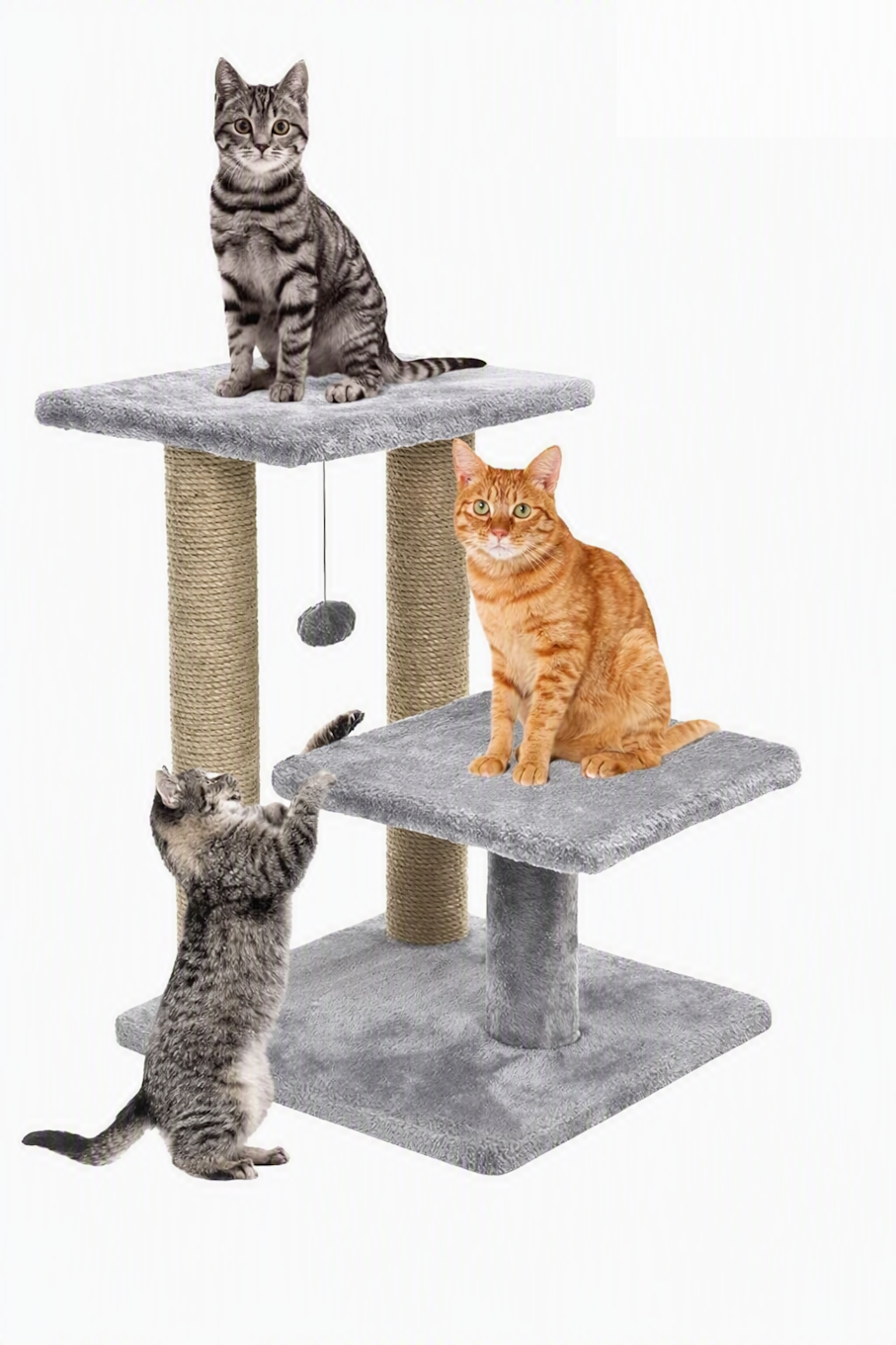 Multi-Level Cat Tree with Scratching Posts