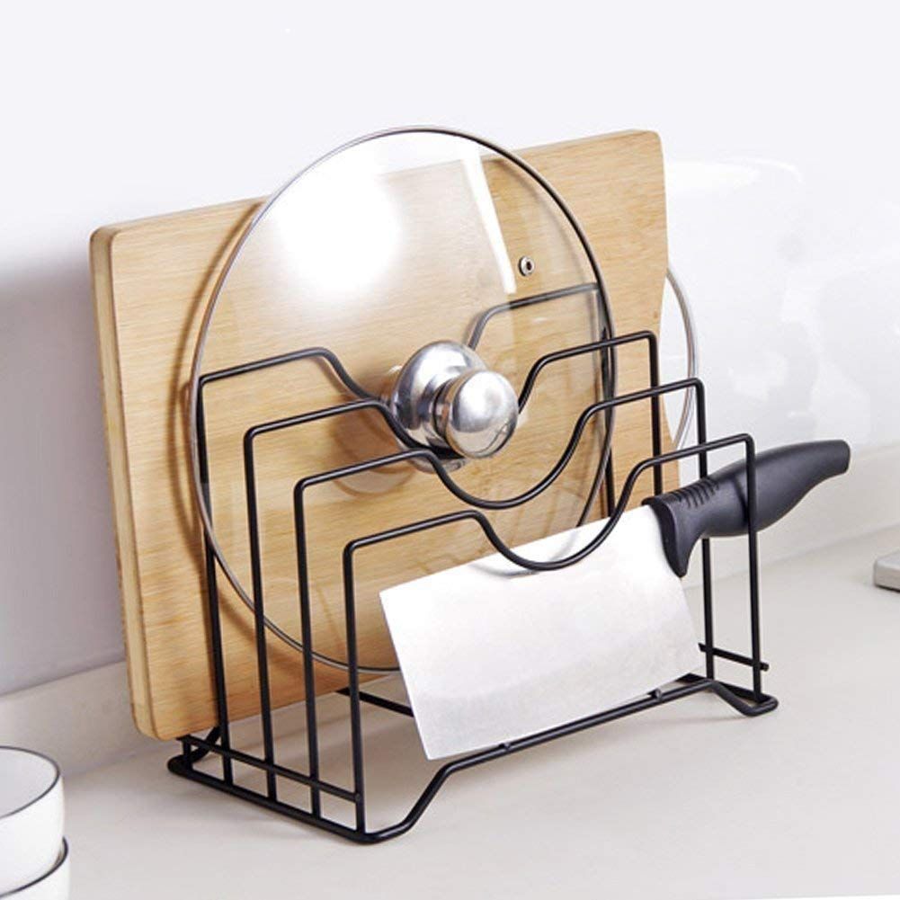 Kitchen Lid & Cutting Board Organizer
