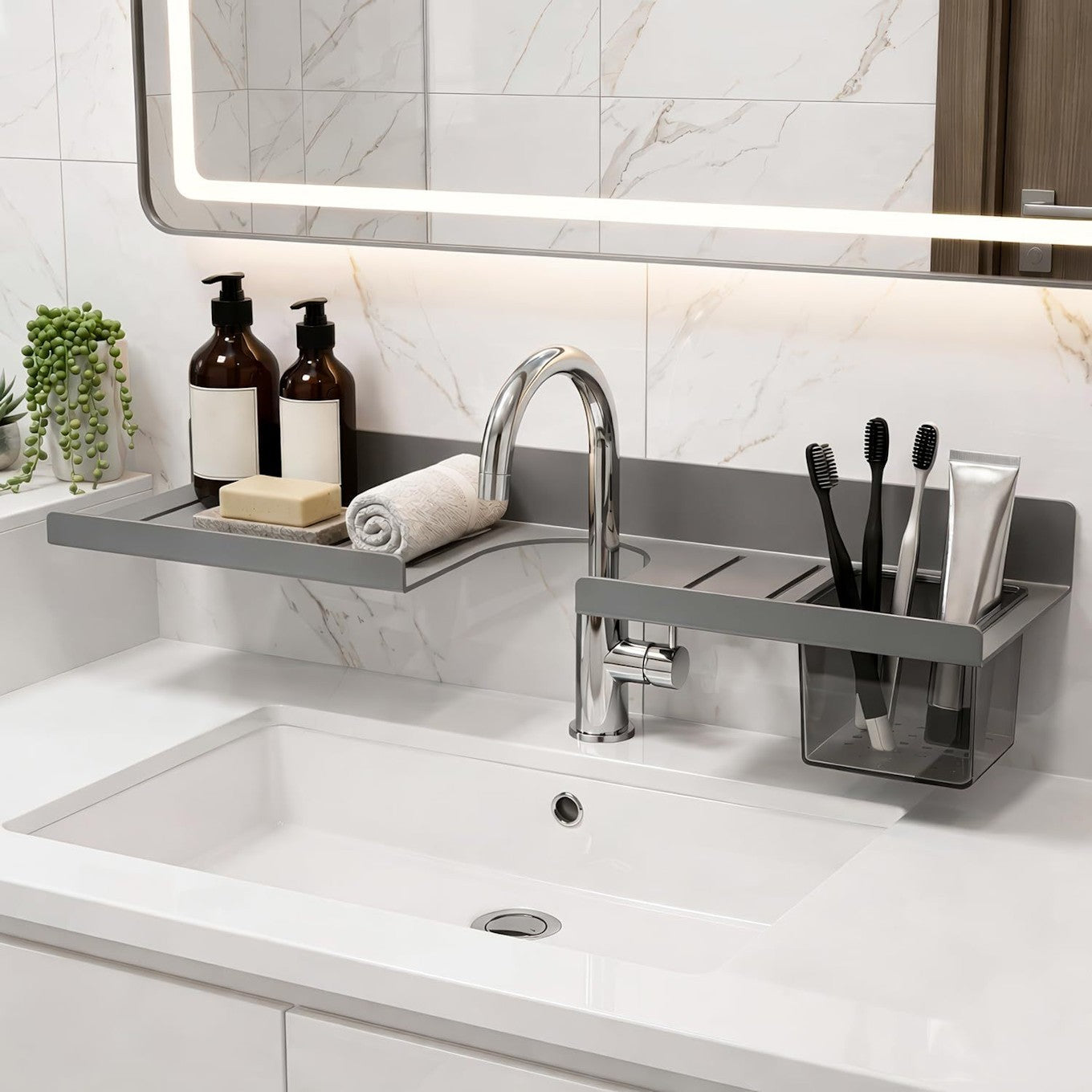 Bathroom Storage Shelf for Toiletries and Accessories
