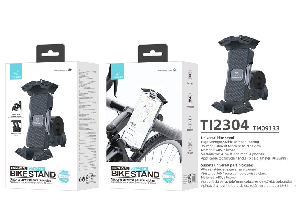 Suporte Para Telemóvel De Bicicleta Ti2304, 4,7-6,8 Polegadas, Montado