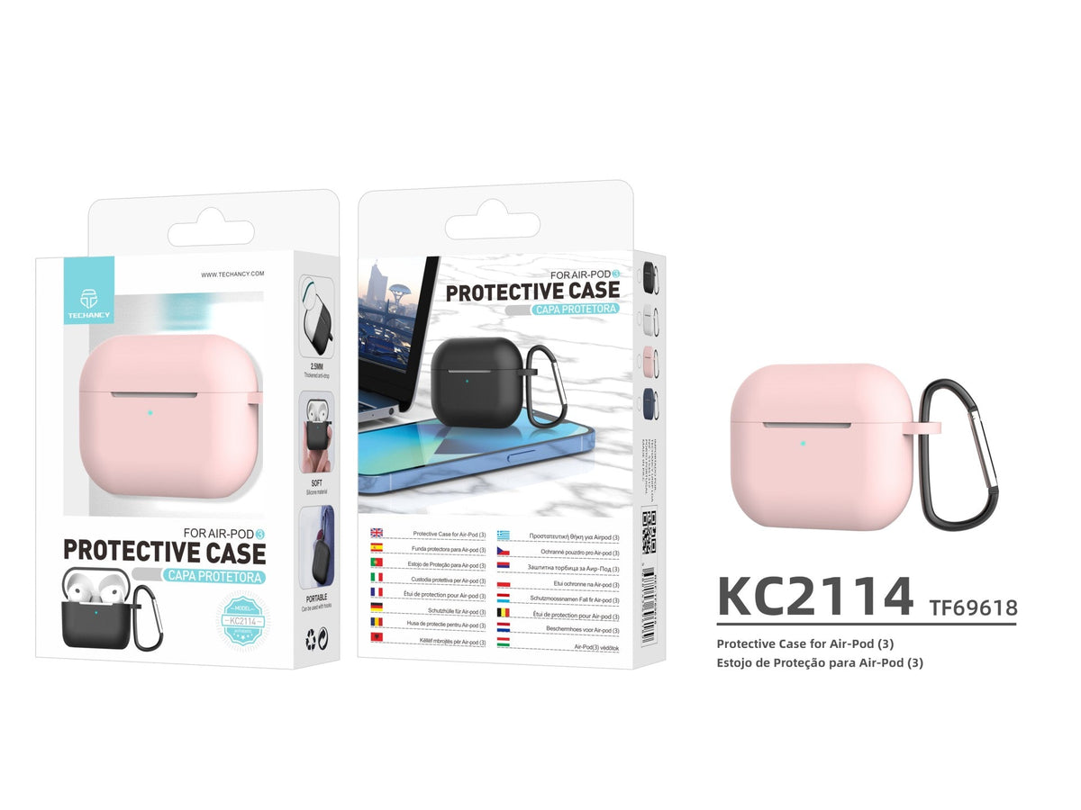 Capa protetora de silicone para auriculares Techancy, KC2114,