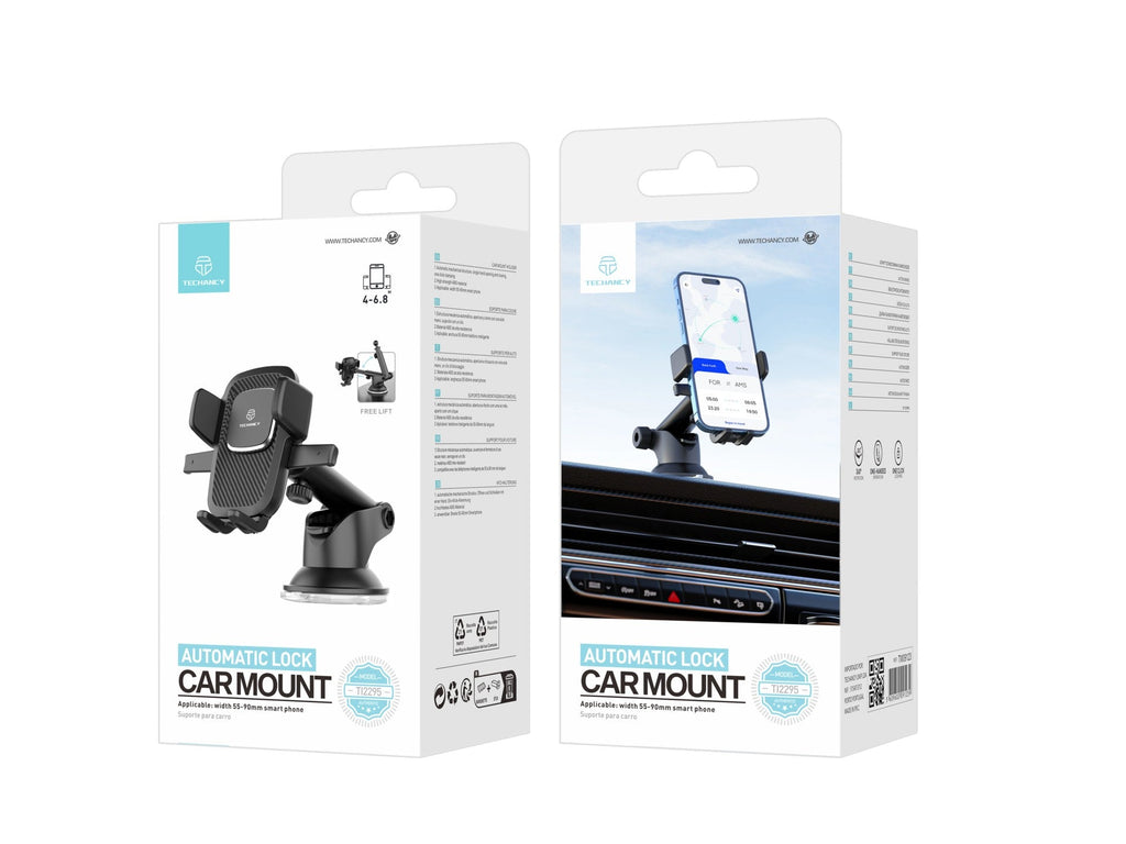 Techancy Suporte Para Telemóvel Para Automóvel Ti2295 , Material Abs