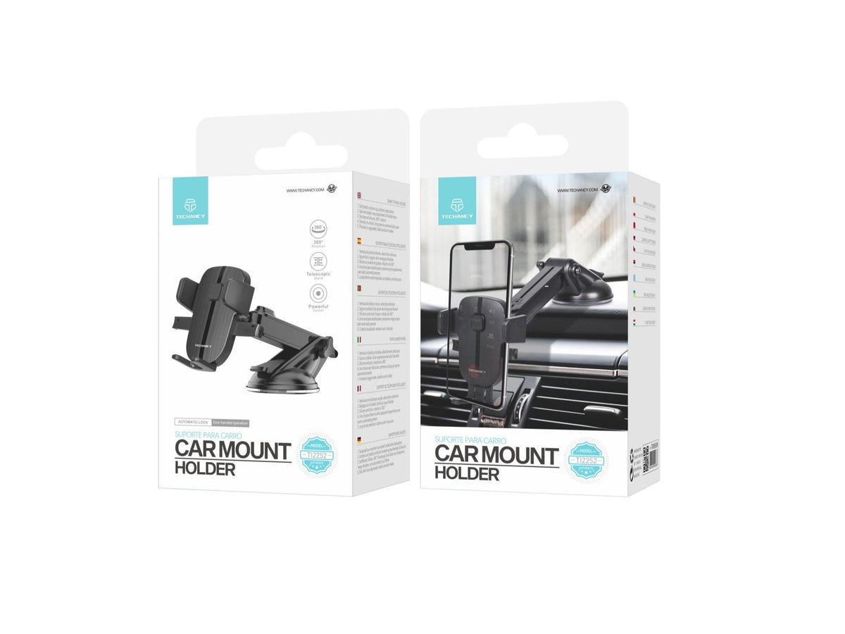Techancy Suporte Para Telemóvel Para Automóvel Ti2252, Ventosa De