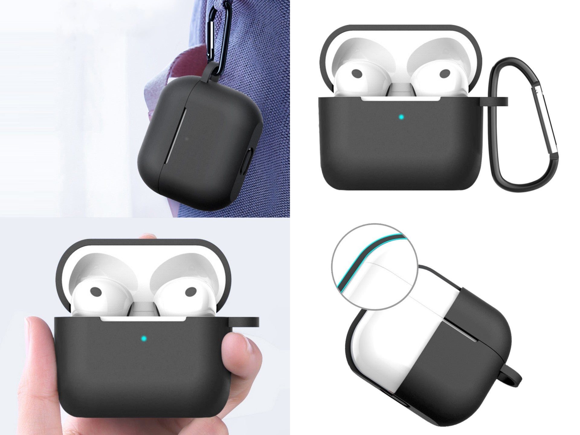 Capa protetora de silicone para auriculares Techancy, KC2114,
