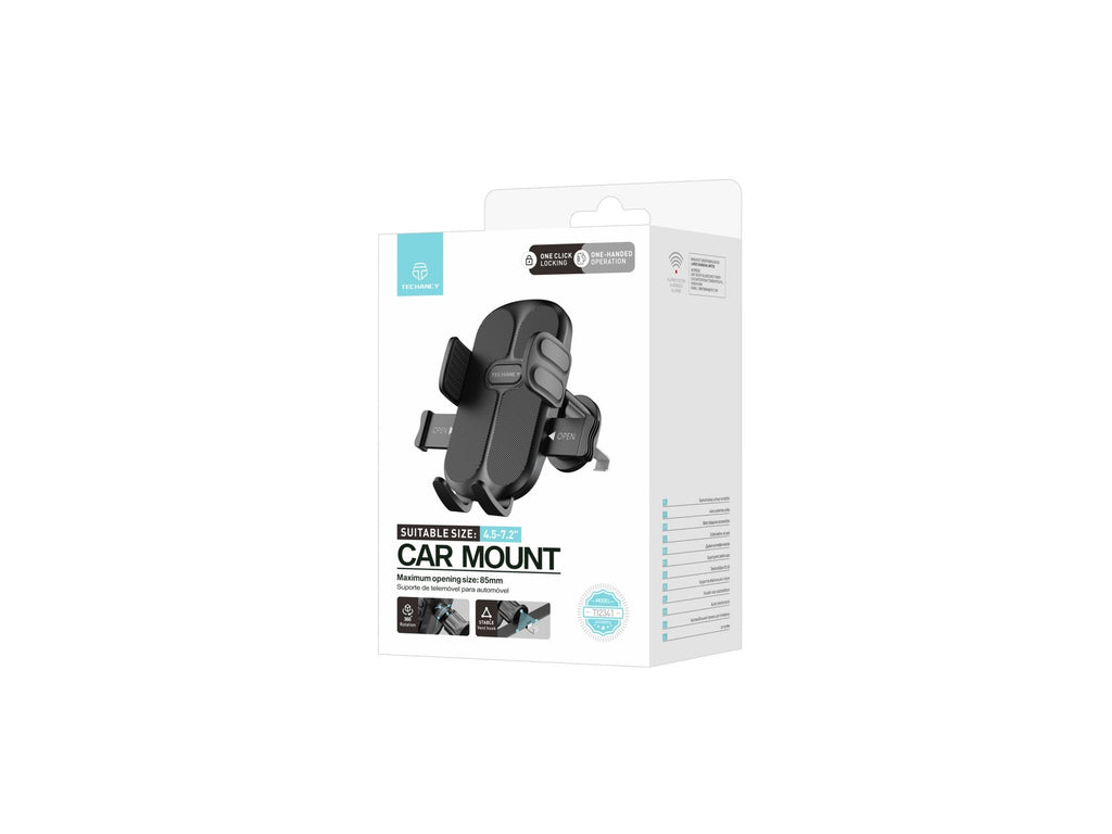 Techancy suporte de telemovel para carro TI2341 Operacao com uma mao