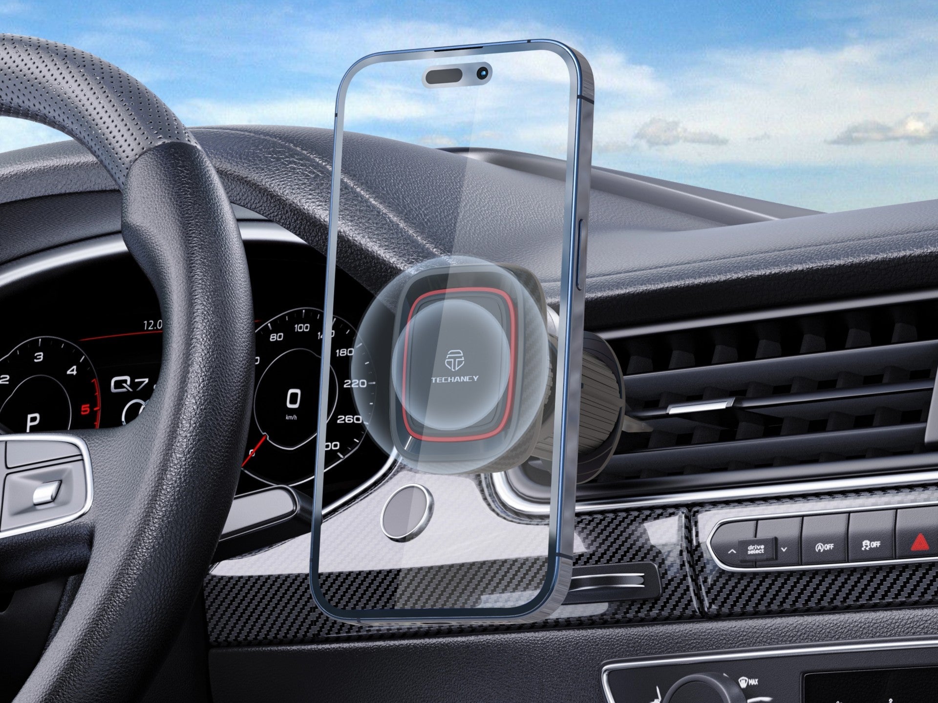 Techancy Suporte Magnético Para Telemóvel Para Automóvel Ti2308,